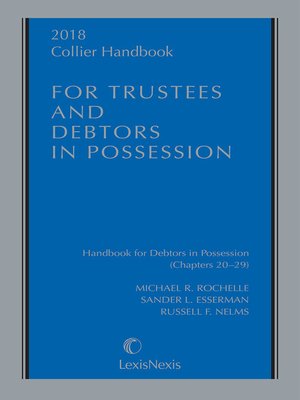 cover image of Collier Handbook for Trustees and Debtors in Possession